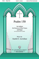 Psalm 150 Unison/Two-Part choral sheet music cover
